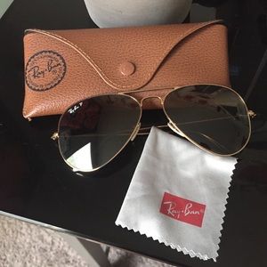 Men’s Ray-Ban Polarized Aviator Sunglasses